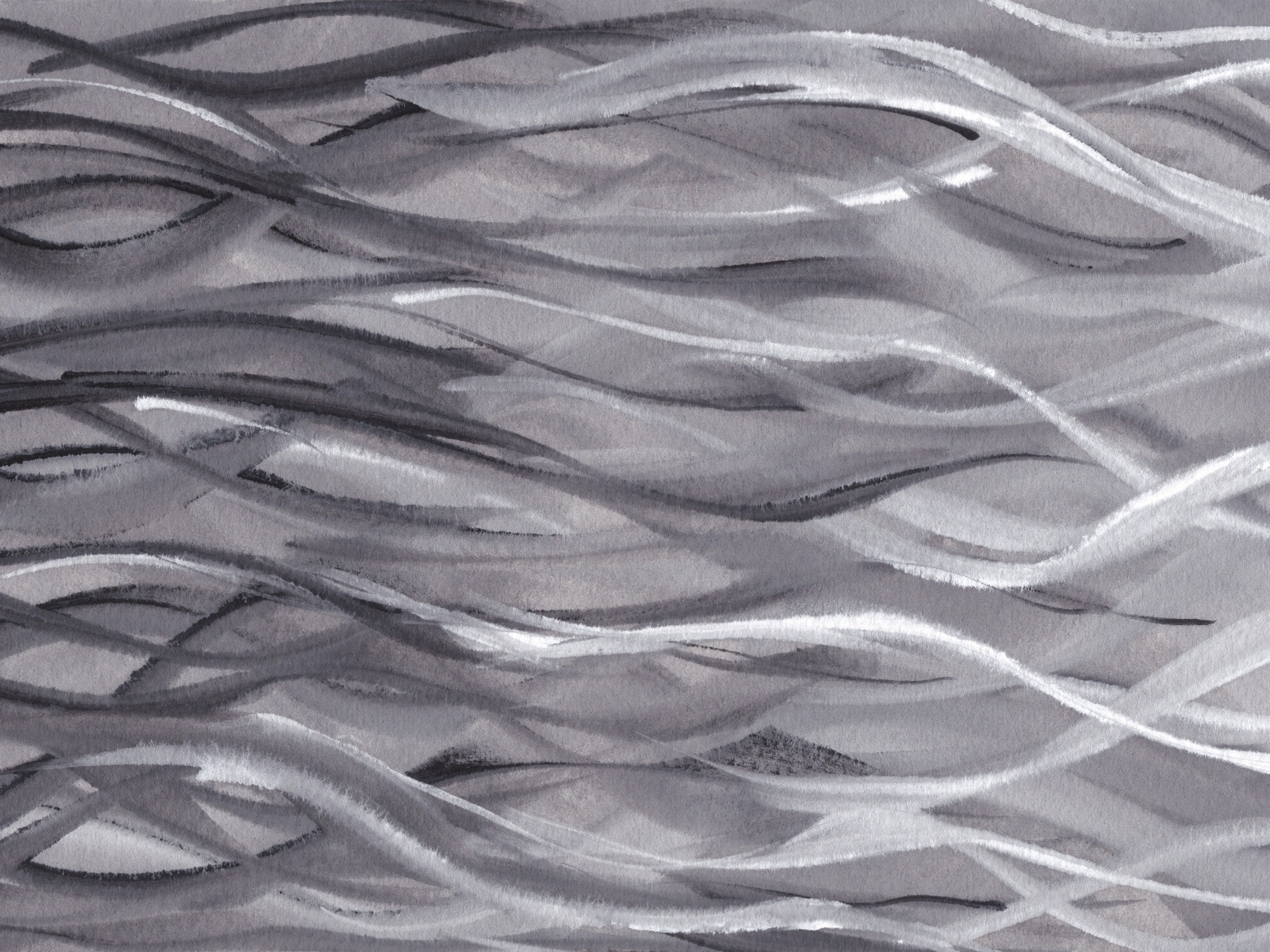 abstract watercolor painting entitled Black and White by Kimberly Chesebro