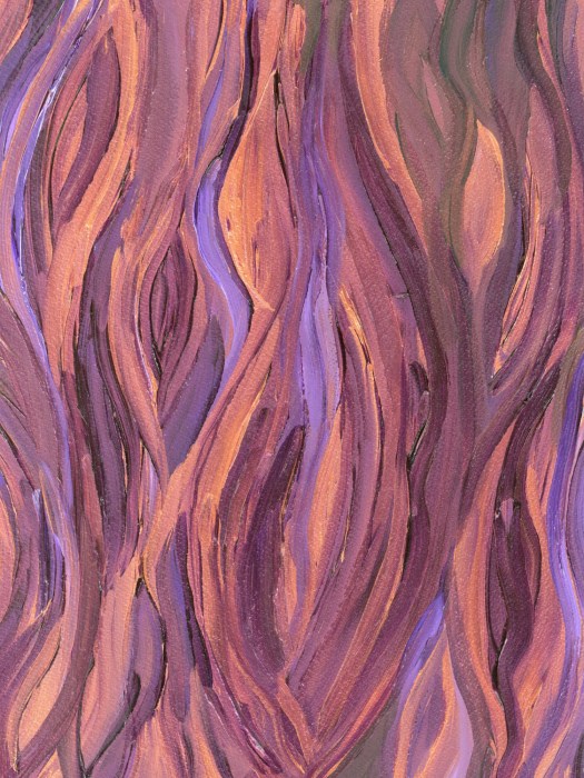 abstract acrylic painting entitled Dancing Flames by Kimberly Chesebro