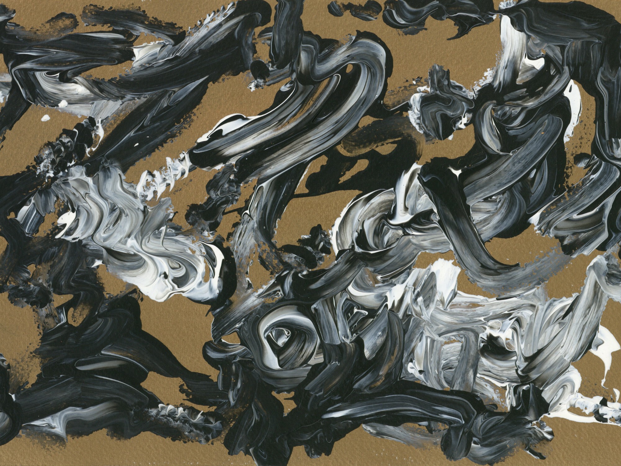 abstract acrylic painting entitled Doin the Swirl by Kimberly Chesebro