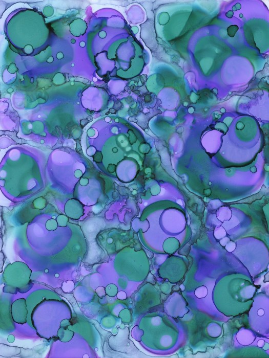 abstract ink painting entitled Groovy Baby by Kimberly Chesebro