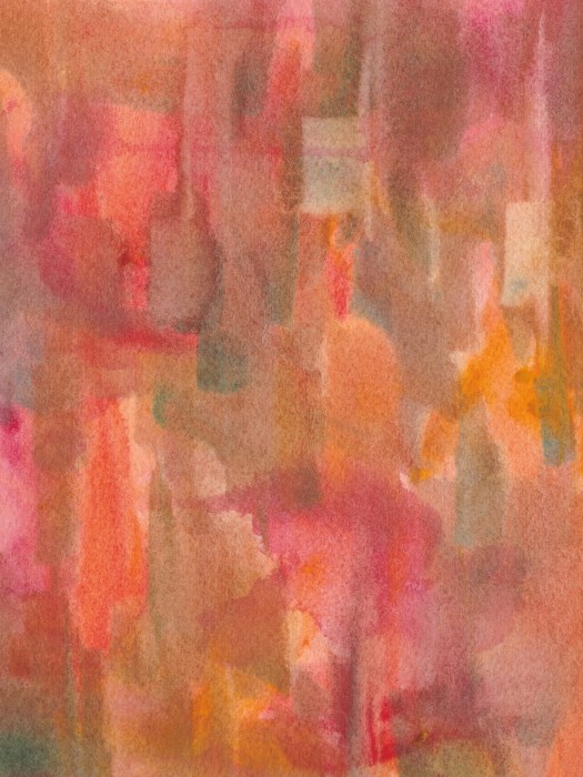 abstract watercolor painting entitled Painted City by Kimberly Chesebro